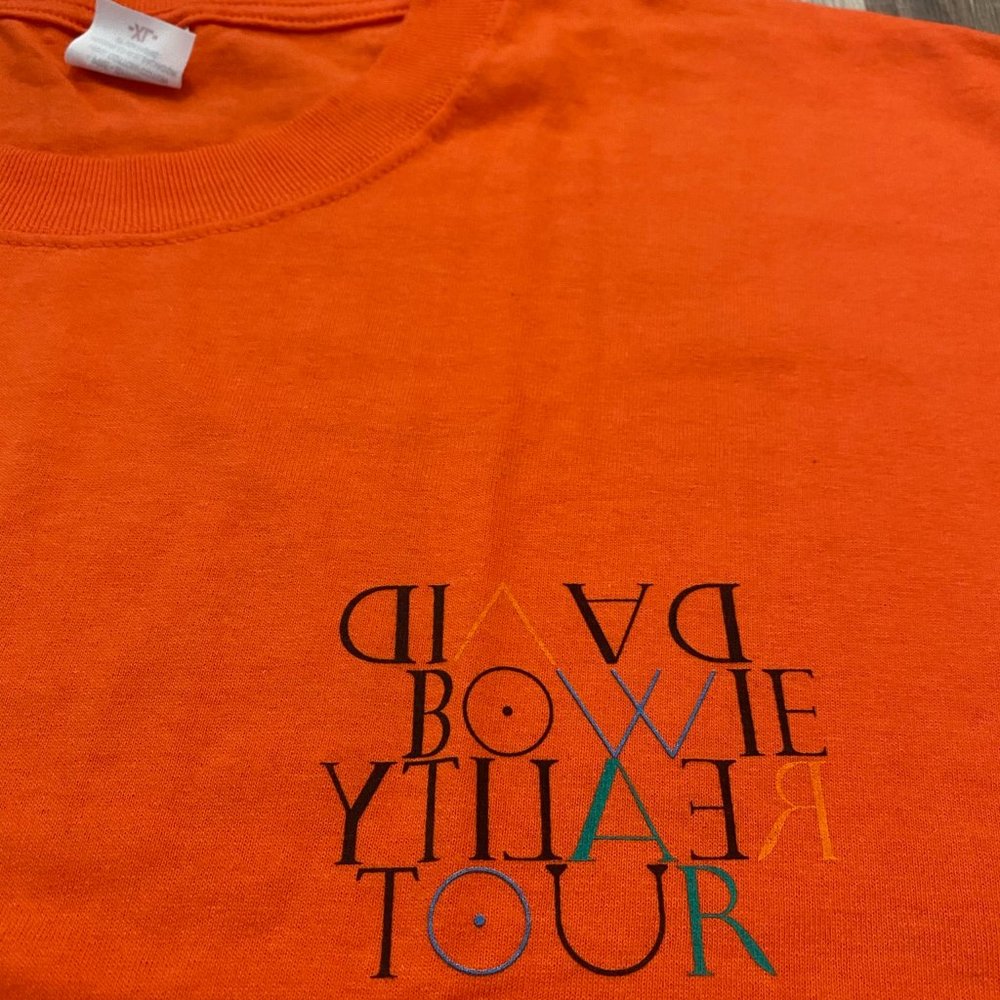 Vintage David Bowie 2003 Reality Tour Crew Tee XL